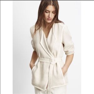 VINCE belted sweater